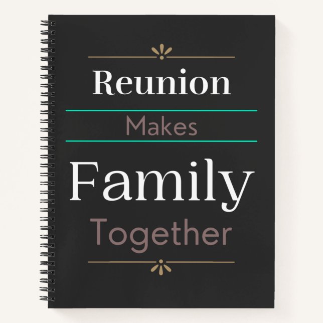 Cuaderno Reunión une a la familia (Anverso)