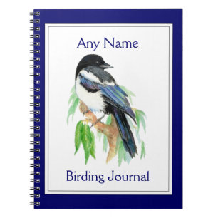 Cuaderno Revista acuarela de personalizado Birding Journal