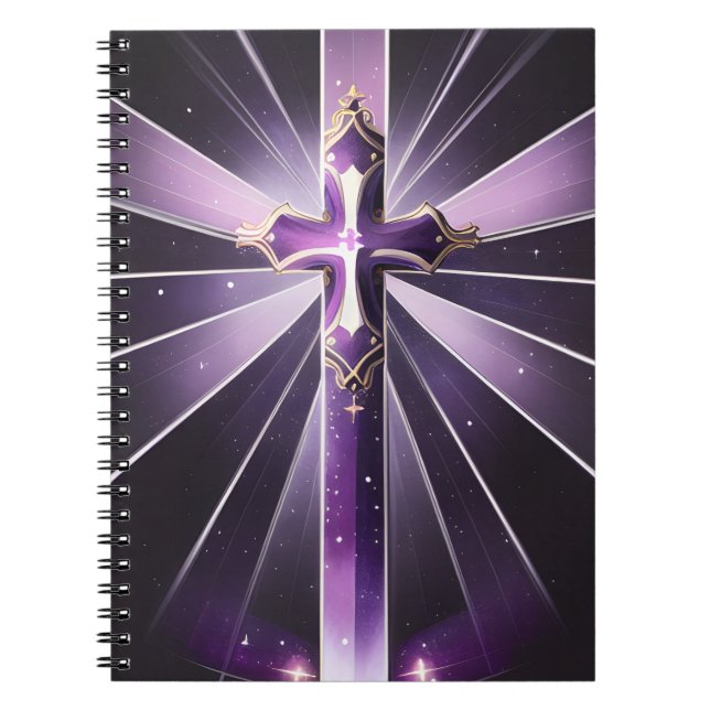 Cuaderno Revista cruzada púrpura (Frente)