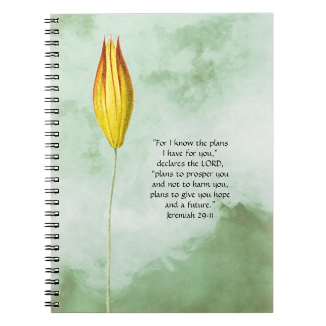 Cuaderno Revista De Flores En Marcha, Jeremiah Scripture (Frente)