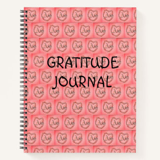 Cuaderno Revista de gratitud de amor de Rosebud