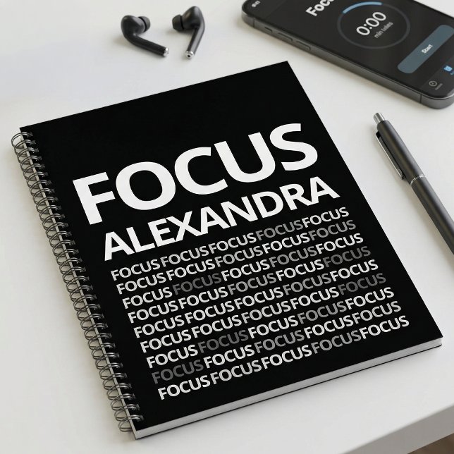 Cuaderno Revista de Mentalidad de Tipografía Moderna Negro  (Subido por el creador)