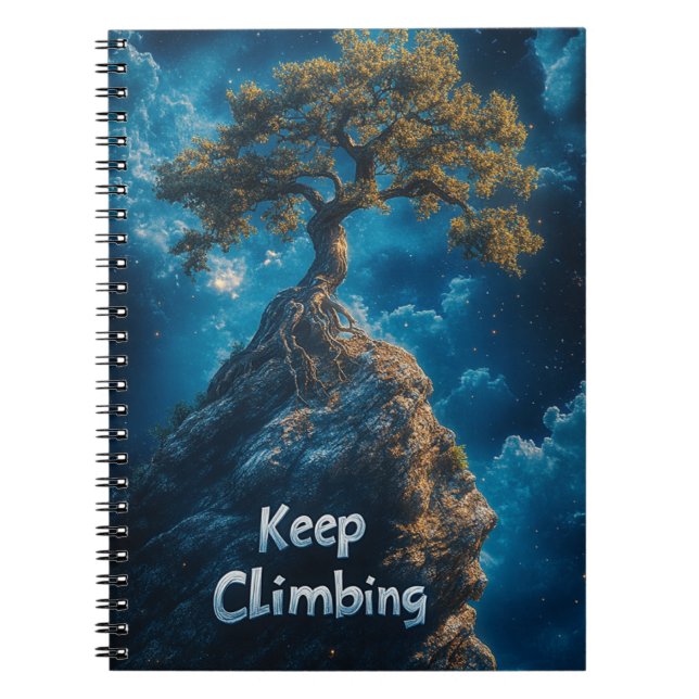Cuaderno Revista de montaña de escalada - Libro motivaciona (Frente)