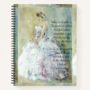 Cuaderno Revista de oraciones con pintura figurativa