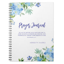 Revista de oraciones Moderno Watercolor Floral Blo
