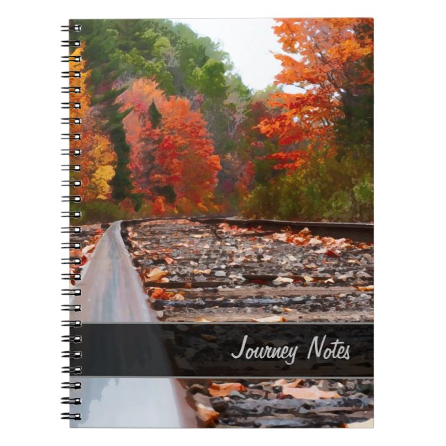 Cuaderno Revista de viajes de Personalizados en otoño (Frente)
