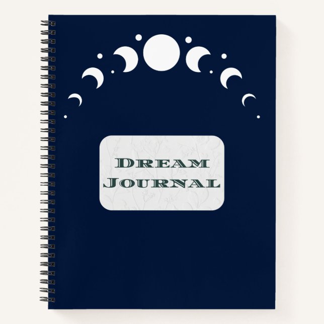 Cuaderno Revista Dream - Fases de la revista The Moon Dream (Anverso)