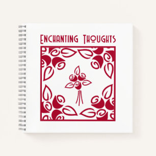 Cuaderno Revista "Encantadores de pensamientos" Red Roses M