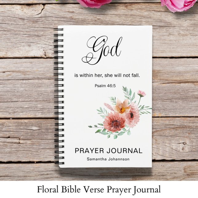 Cuaderno Revista Floral Biblia Verse Prayer (Subido por el creador)