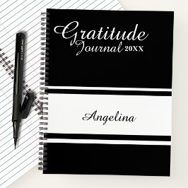 Cuaderno Revista Gratitude de caligrafía de escritura moder