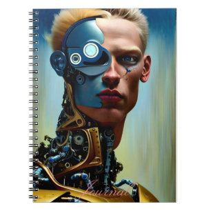 Cuaderno Revista masculina de Cyborg Fantasy Resumen modern