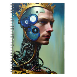 Cuaderno Revista masculina de fantasía abstracta moderna
