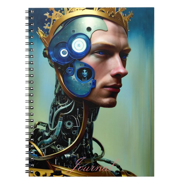 Cuaderno Revista masculina de fantasía abstracta moderna (Frente)