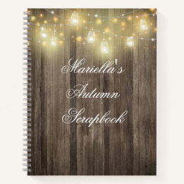 Cuaderno Revista Rustic Barn Wood & Lights