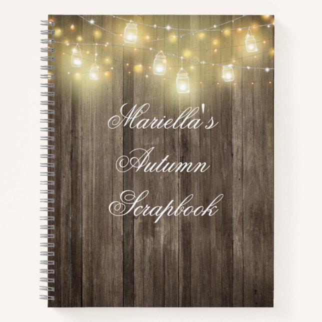 Cuaderno Revista Rustic Barn Wood & Lights (Anverso)