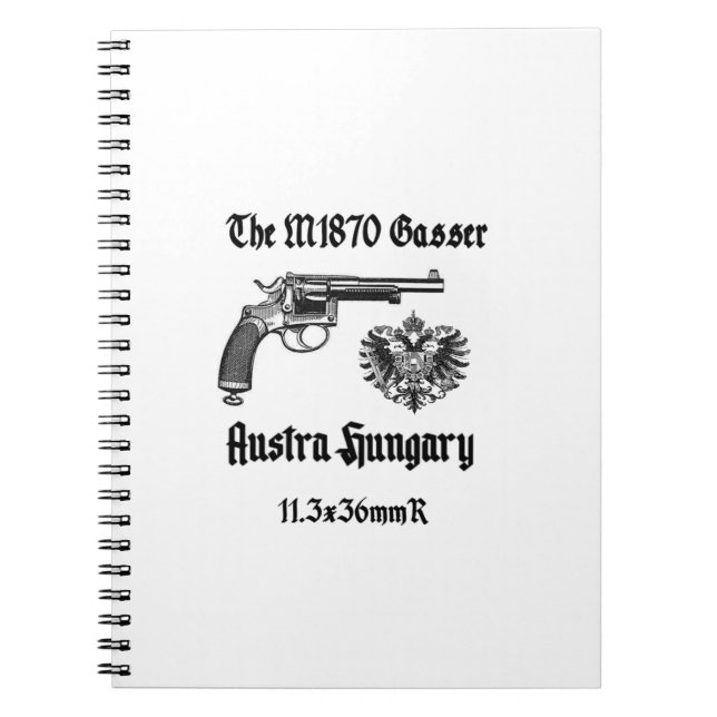 Cuaderno Revólver Gasser Austria WI M1870 (Frente)
