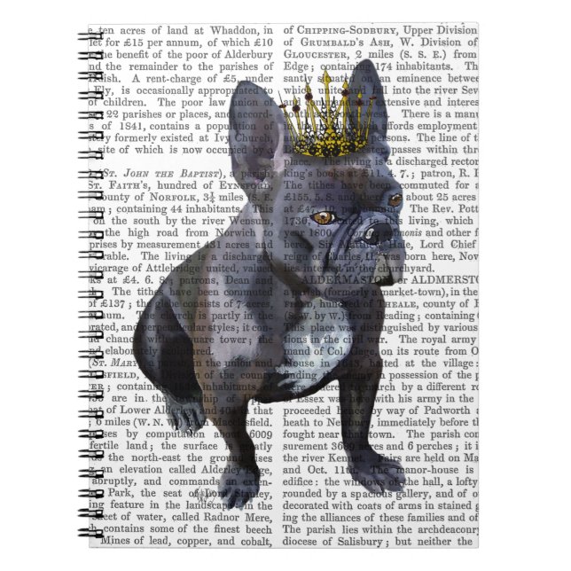 Cuaderno Rey Bulldog francés (Frente)