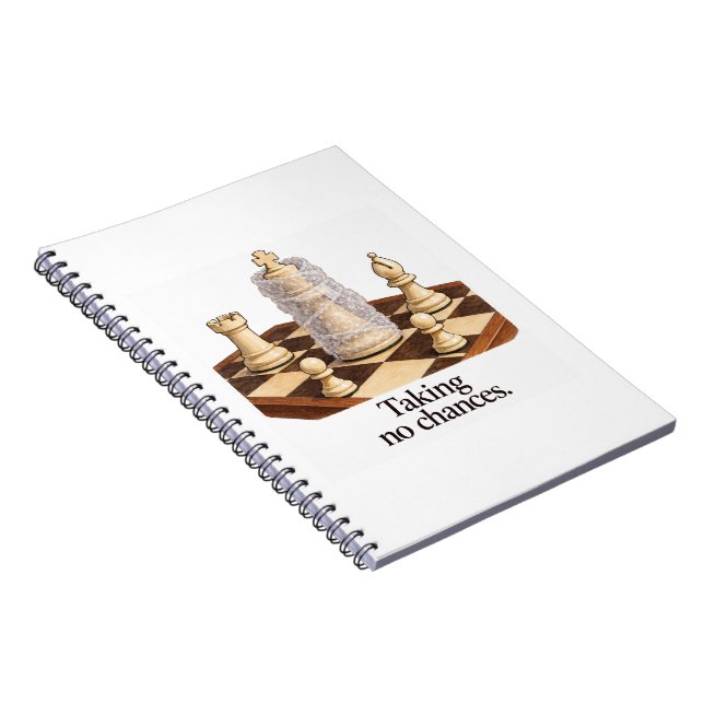 Cuaderno Rey de ajedrez divertido sin correr riesgos (Lado Derecho)