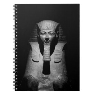 Cuaderno Rey del faraón blanco y negro