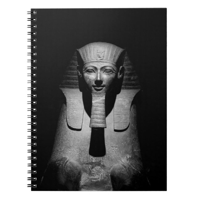 Cuaderno Rey del faraón blanco y negro (Frente)