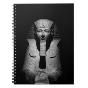 Cuaderno Rey del faraón blanco y negro
