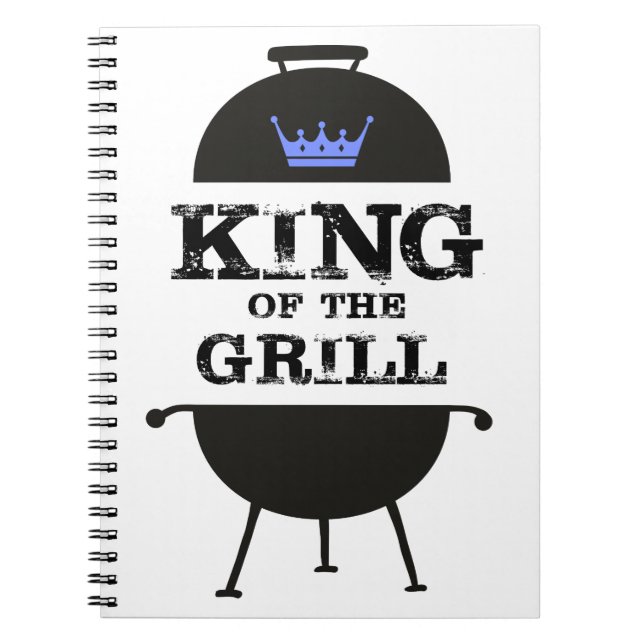 Cuaderno Rey Del Grill, Corona Azul Negra (Frente)