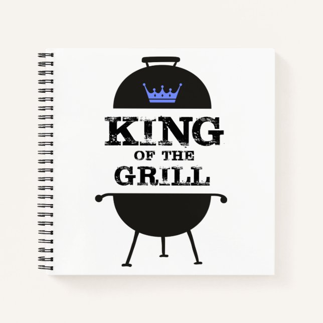 Cuaderno Rey Del Grill, Corona Azul Negra (Anverso)