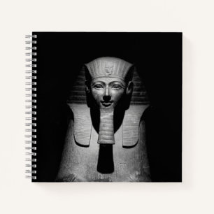 Cuaderno Rey faraón blanco y negro