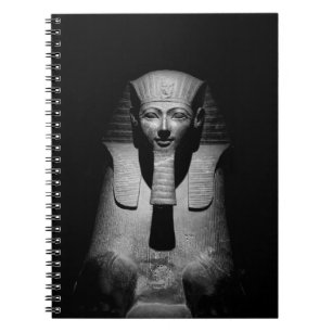 Cuaderno Rey faraón blanco y negro