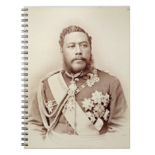 Cuaderno Rey Kalakaua (1836-91), último c19th (foto de la