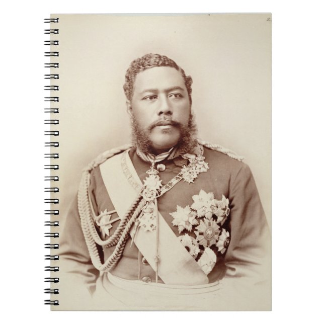 Cuaderno Rey Kalakaua (1836-91), último c19th (foto de la (Frente)