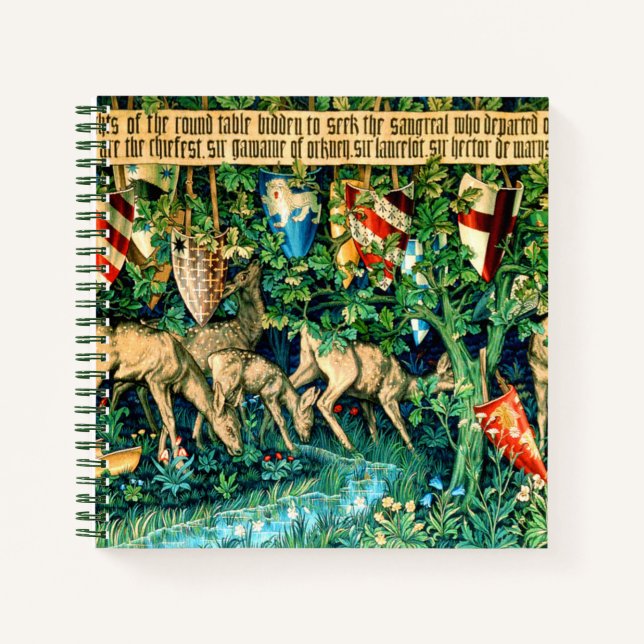 Cuaderno Rey Medieval Arthur William Morris (Anverso)