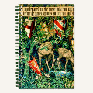 Cuaderno Rey medieval Arturo William Morris