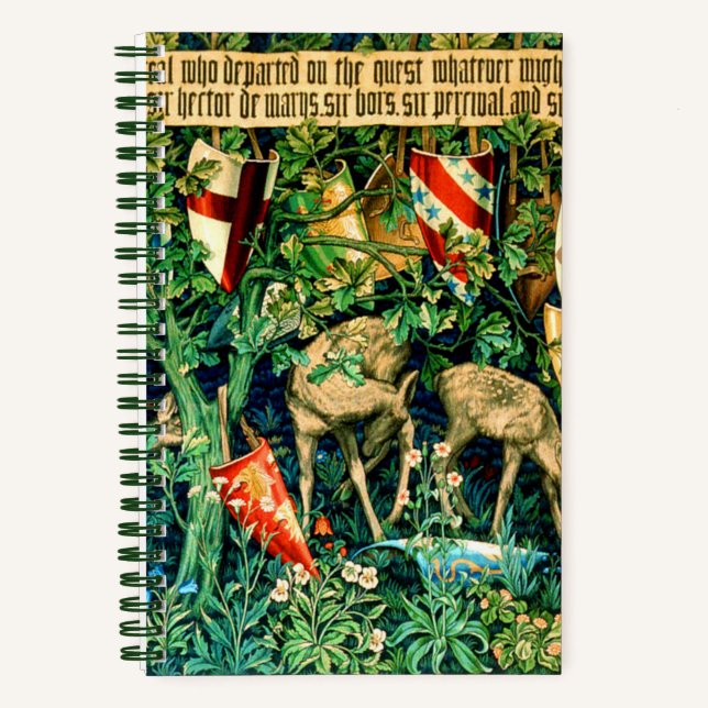 Cuaderno Rey medieval Arturo William Morris (Anverso)