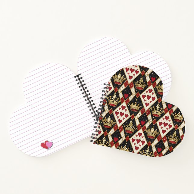 Cuaderno Rey y Reina de Corazones (Interior)
