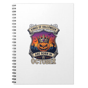 Cuaderno Reyes Halloween Nacen Octubre Corona Calabaza Murc