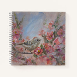 Cuaderno Reyezuelo de Ruby Pájaro