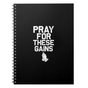 Cuaderno Reza Por Estos Ganancias Gimnasio Motivación Gimna