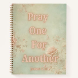 Cuaderno Reza Uno Por Otro Rosa y Azul Floral 