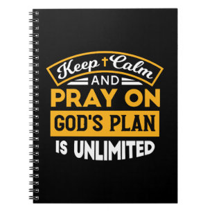 Cuaderno Reza y confía en el plan ilimitado de Dios basado 
