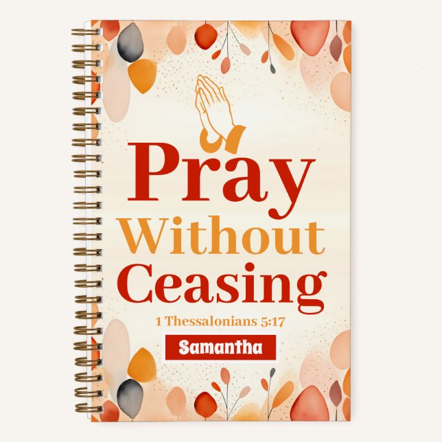 Cuaderno Rezar sin cesar el Boho Christian Journal (Anverso)