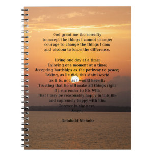 Cuaderno Rezo de la serenidad