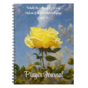 Cuaderno Rezo de rosa amarillo Biblia Verse Journal
