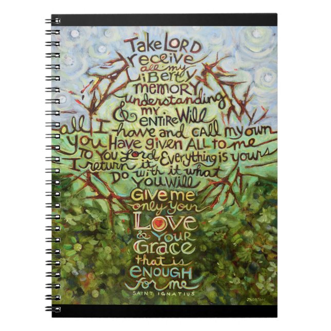 Cuaderno Rezo del diario del St. Igatius, regalo de la (Frente)