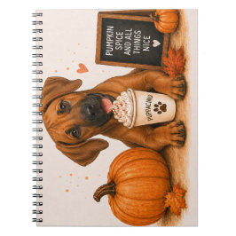 Cuaderno Rhodesian Ridgeback Otoño