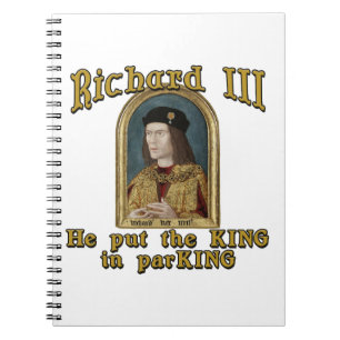 Cuaderno Richard III puso al rey en camiseta del
