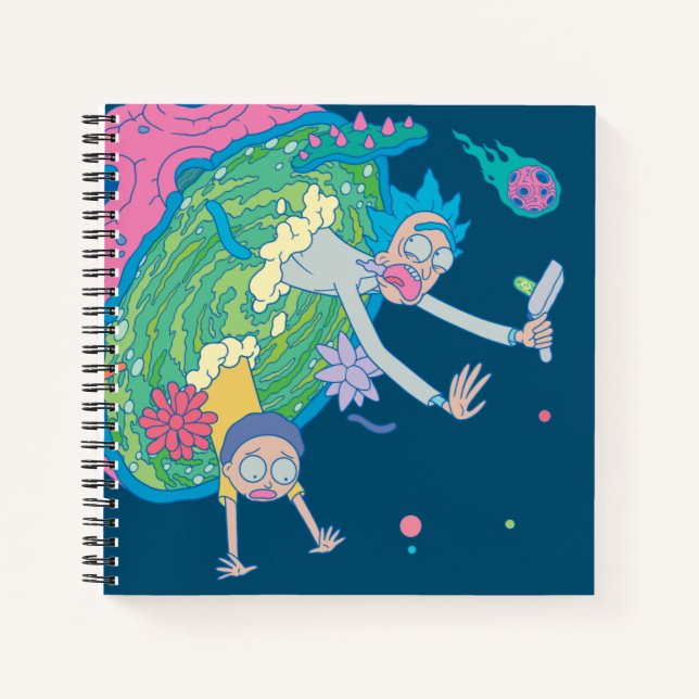 Cuaderno RICK AND MORTY™ | Abandonar El Portal Infectado (Anverso)