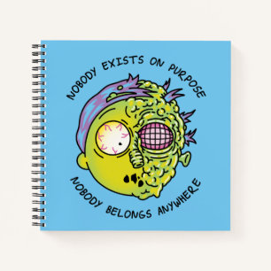 Cuaderno RICK AND MORTY™ Cotización estilizada de Mort