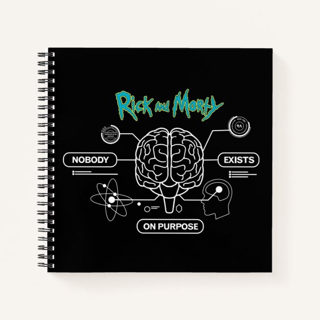 Cuaderno RICK AND MORTY™ | Descargar el cerebro de copia de (Anverso)