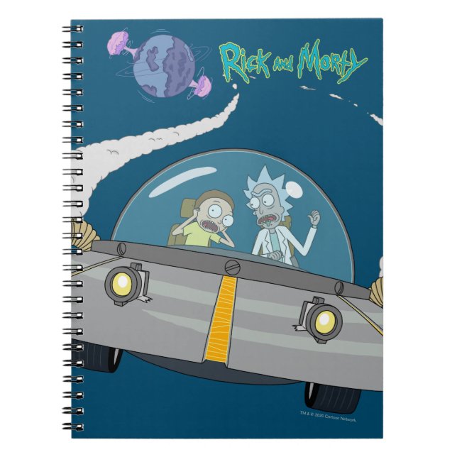 Cuaderno RICK AND MORTY™ | Despegar En Buques Espaciales (Frente)